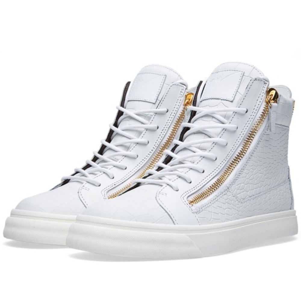 🎉SALE🎉  Giuseppe Zanotti White Croc Sneakers